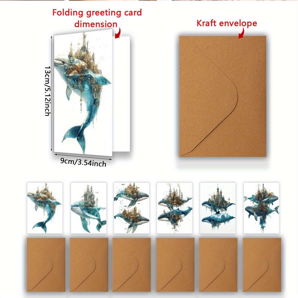 Greeting Cards Quantity 6Pcs
