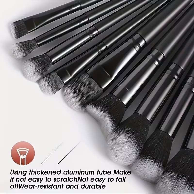 Makeup Brush Set Color 13 Black Items  Cloth Bag
