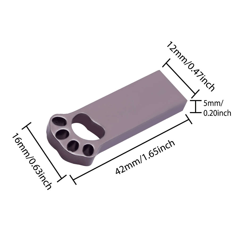 Usb Flash Drive Color Silvery Storage 2Gb