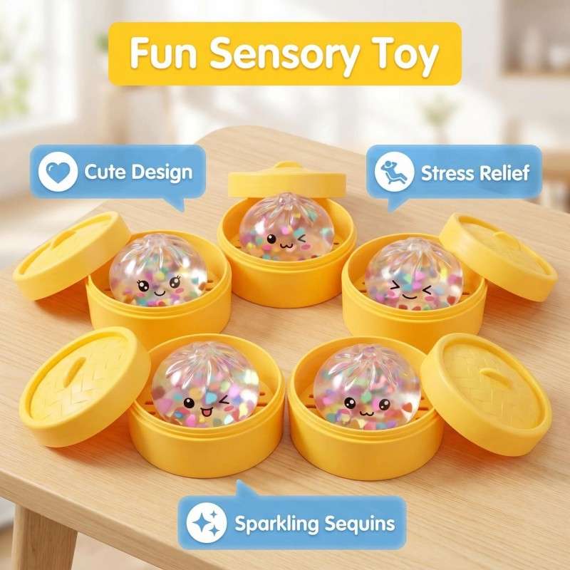 Squeezable Toys Style 2Pcssteamed Bun Steamer Basket Items Random Color Style
