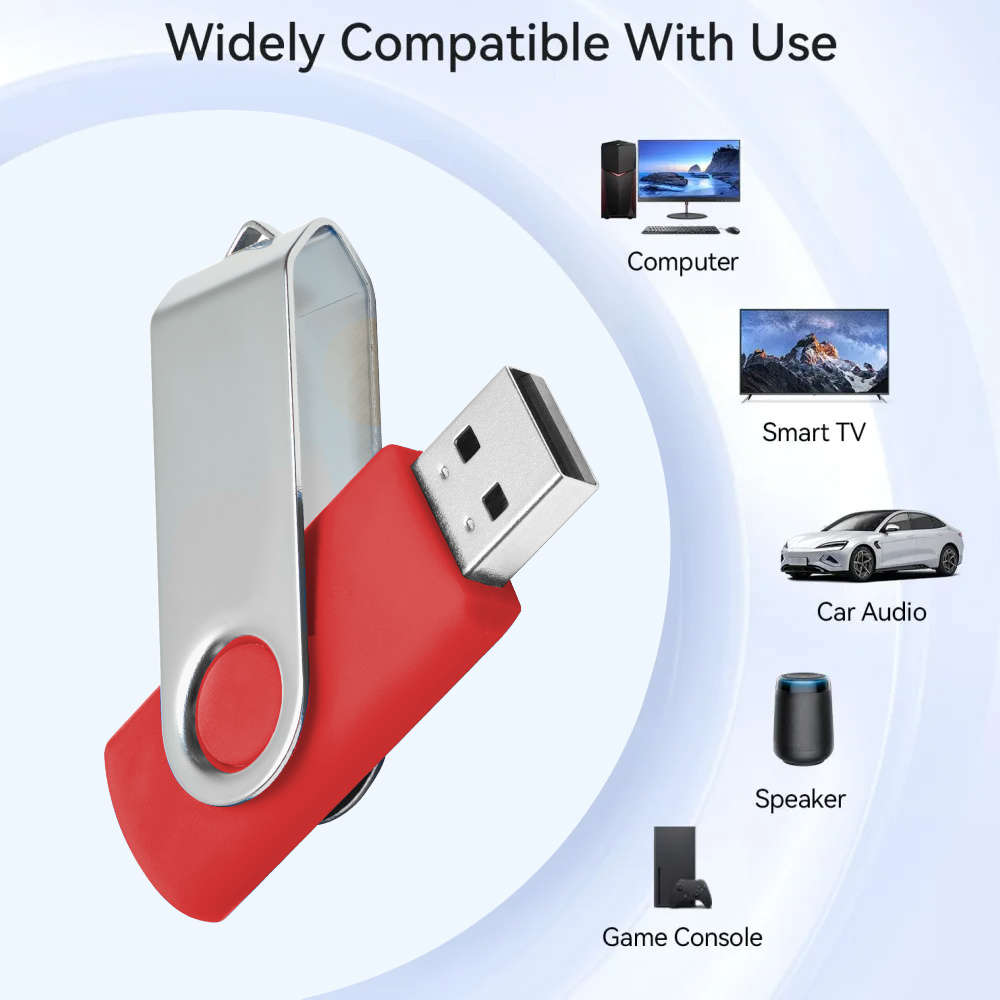 Usb Flash Drive Color Red Storage 2Gb