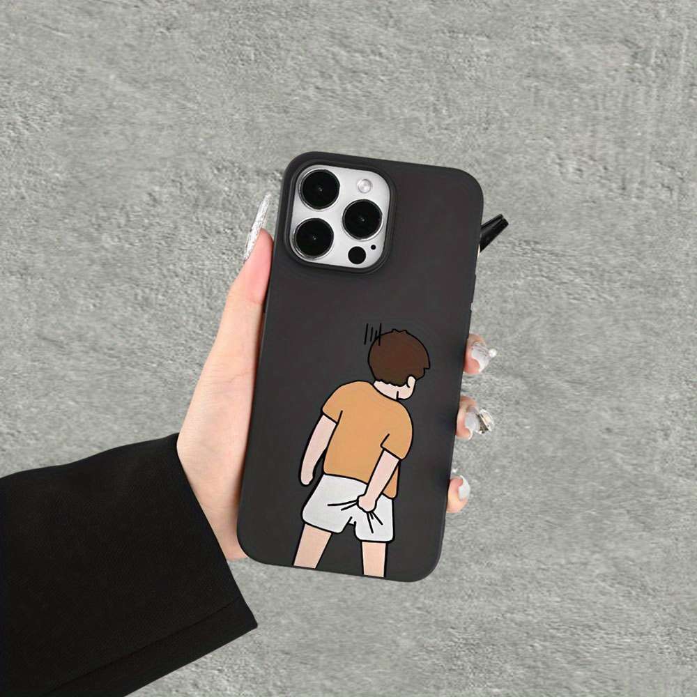 1Pc Mixed Color  For iPhone 7 Plus 8 Plus Cartoon Boy Design Phone Case