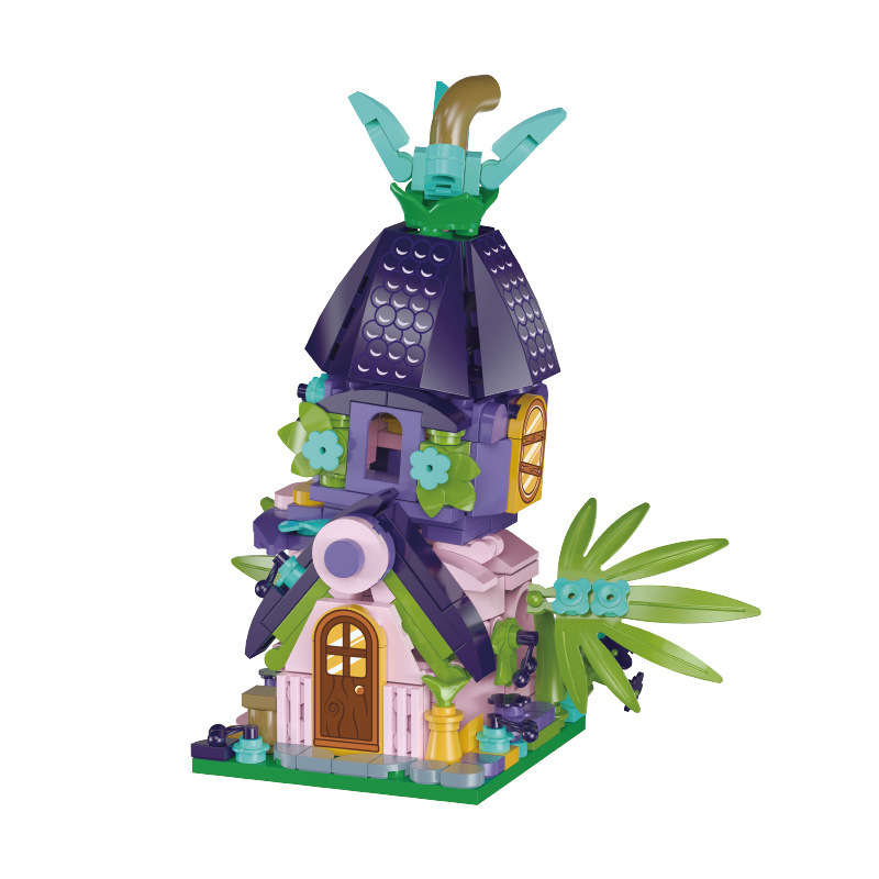 Building Toy Architectural Model Toy Set Color Baizi Garden