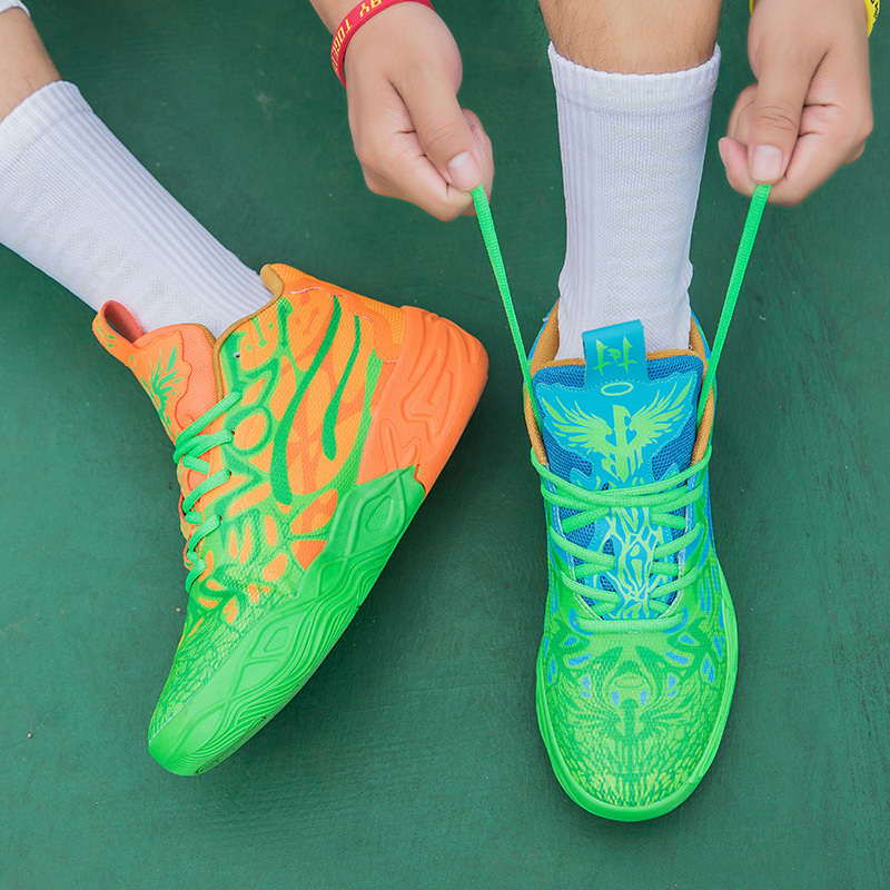 Basketball Shoes Color Mandarin Duckorange  Orchid Sizeuk 5