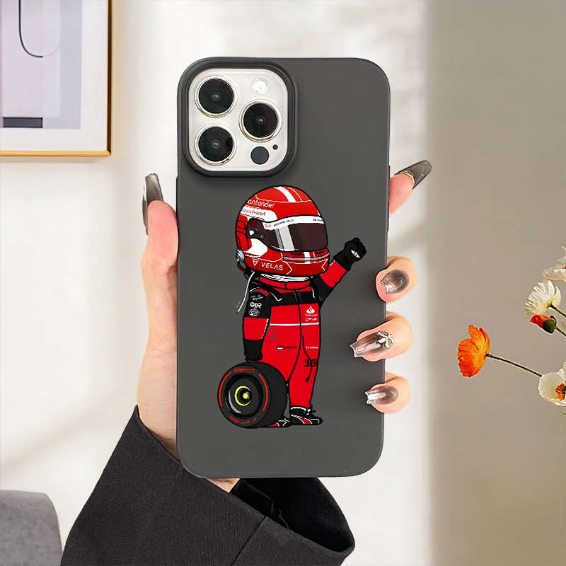 1Pc Black For iPhone 12 Pro Max Sports Car Men Phone Case