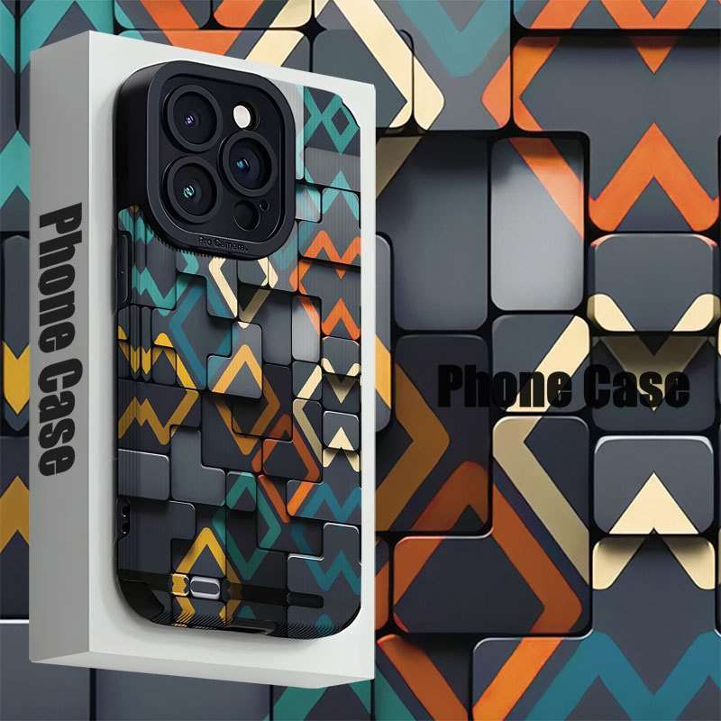 1Pc Mixed Color  For iPhone 12 Pro Max Irregular Pattern Phone Case