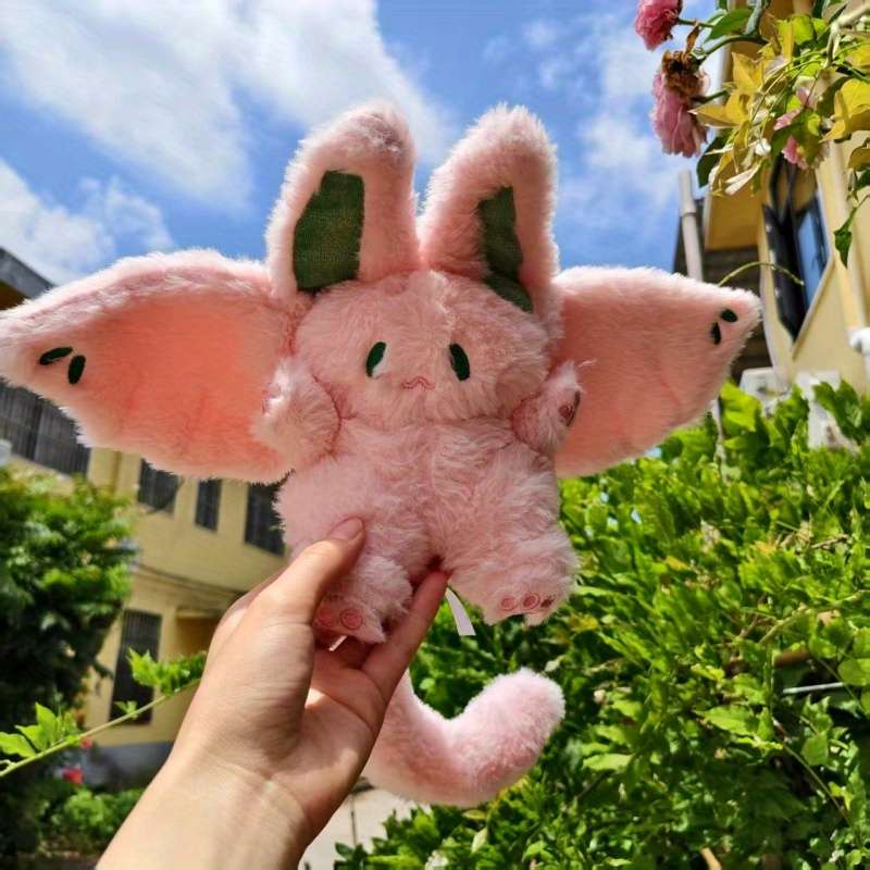 Plush Toyss color Pink Model Bat Flying Hare
