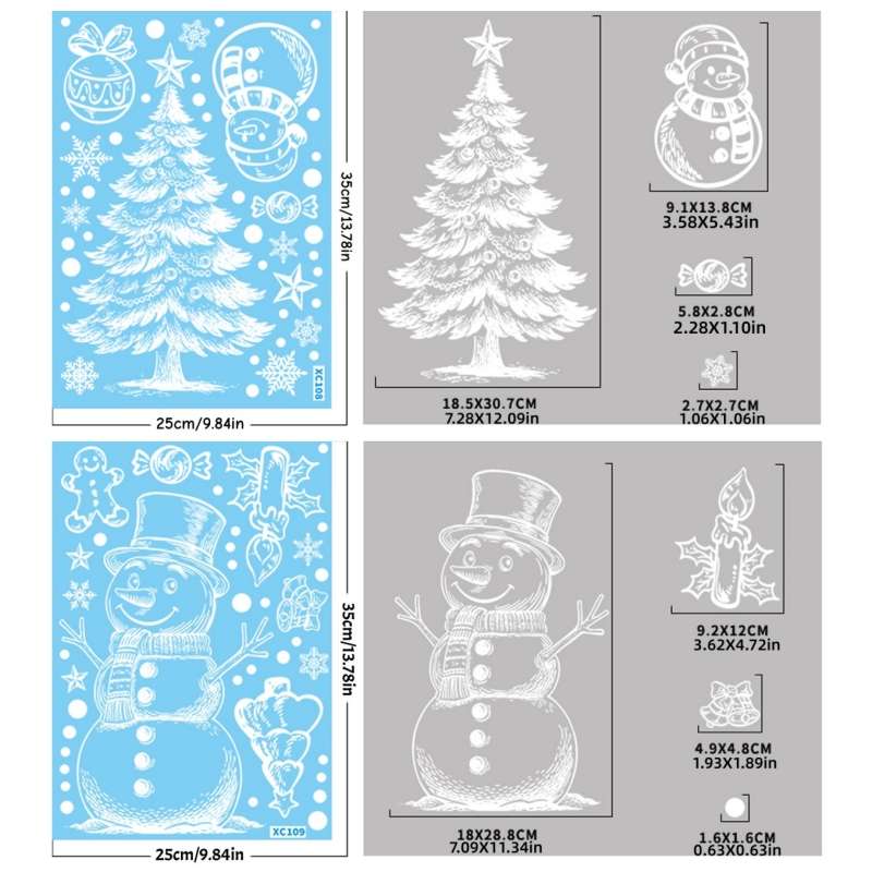 Christmas Decorations Quantity 1Sheet 43Pcs