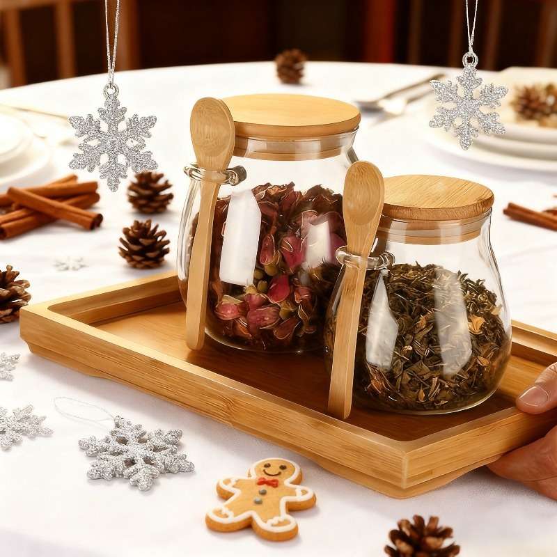 Sealed Jar Quantity 2 Jars  2 Lids  2 Spoons