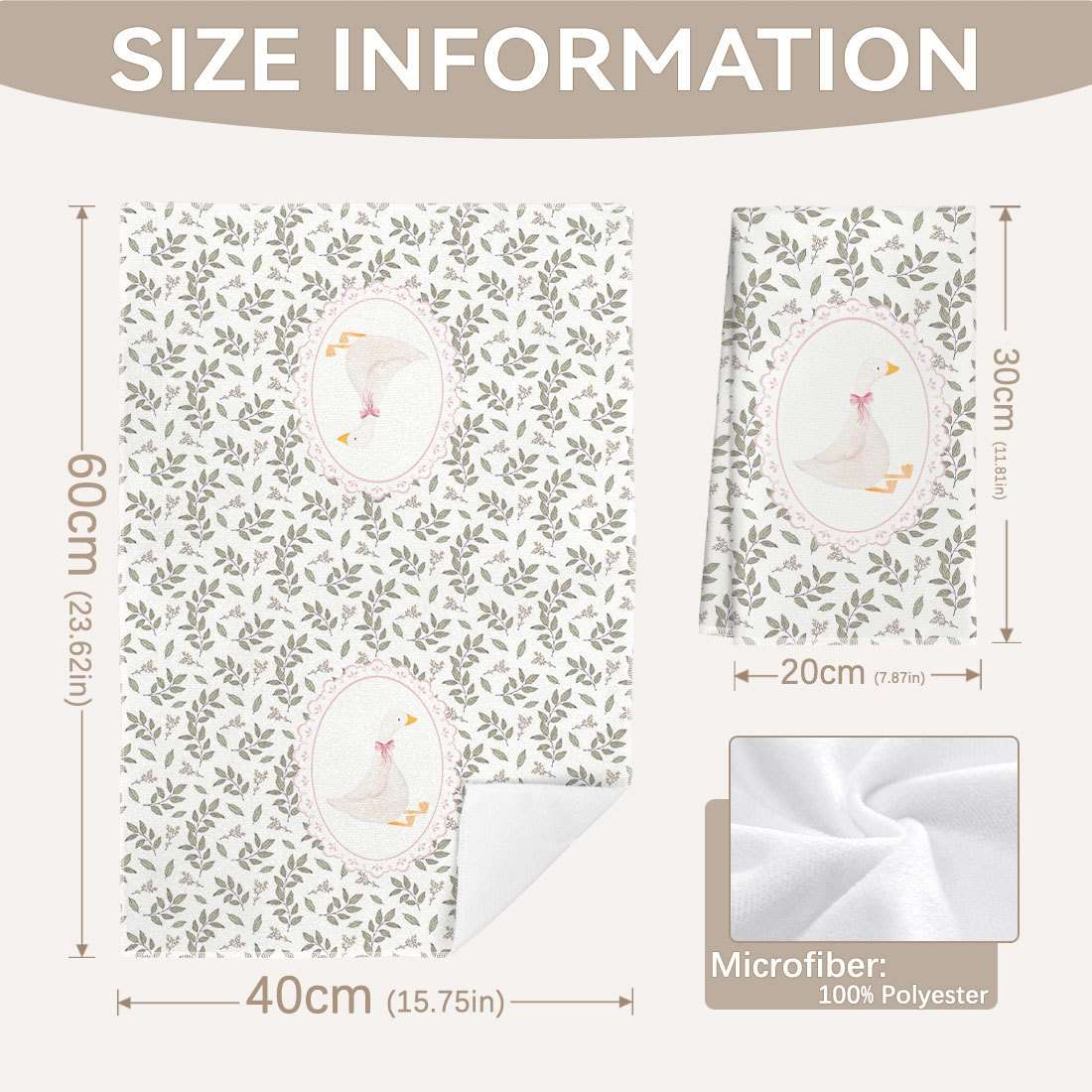 Rag Size 2Pcs 40*60Cm