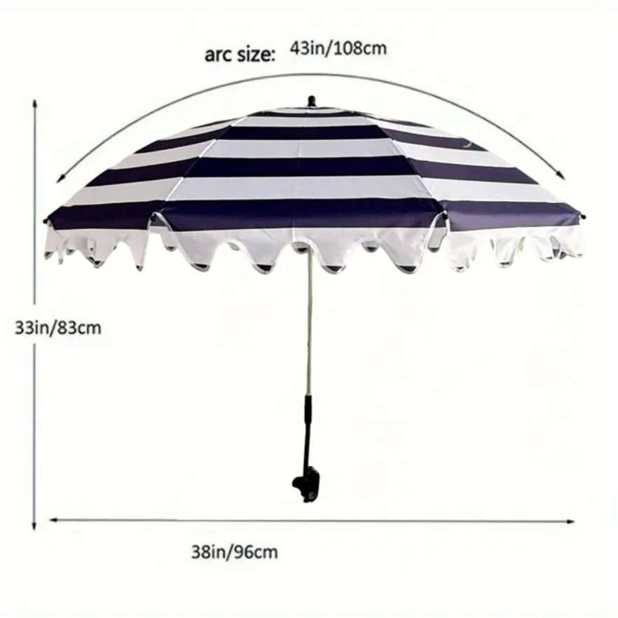 Umbrella Model Wavy Blue  Storage Bag