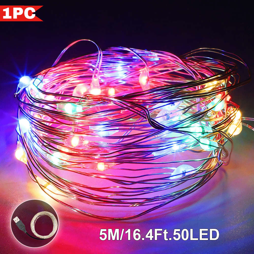 Christmas Lights Multicolor Size 1M 3.2Ft. 10 Lights