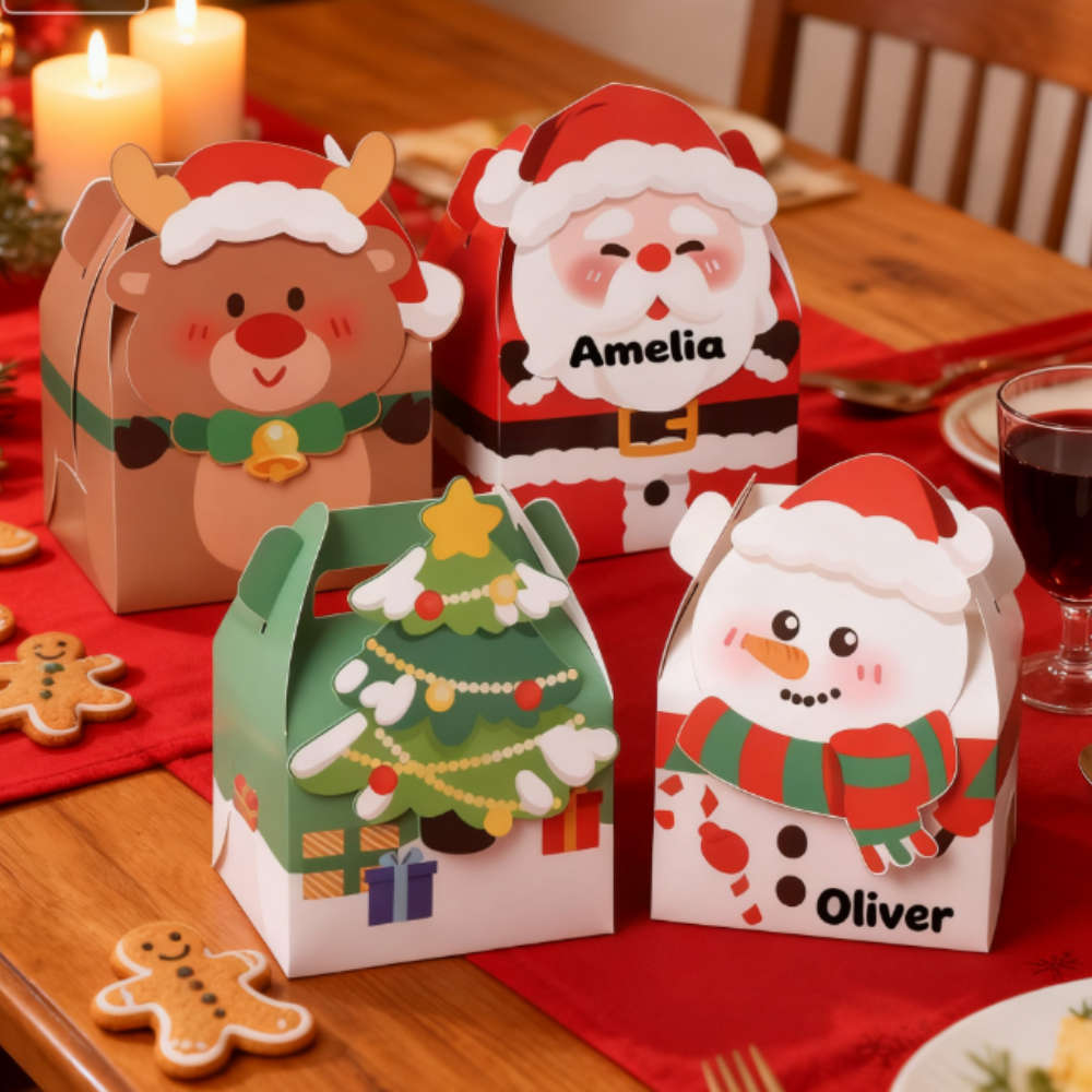 Christmas Gift Boxes Model Snowman