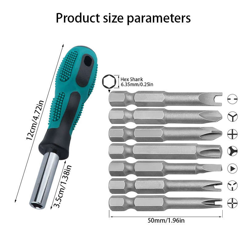 Screwdriver Bit Tool Set Quantity 6 Piece Set