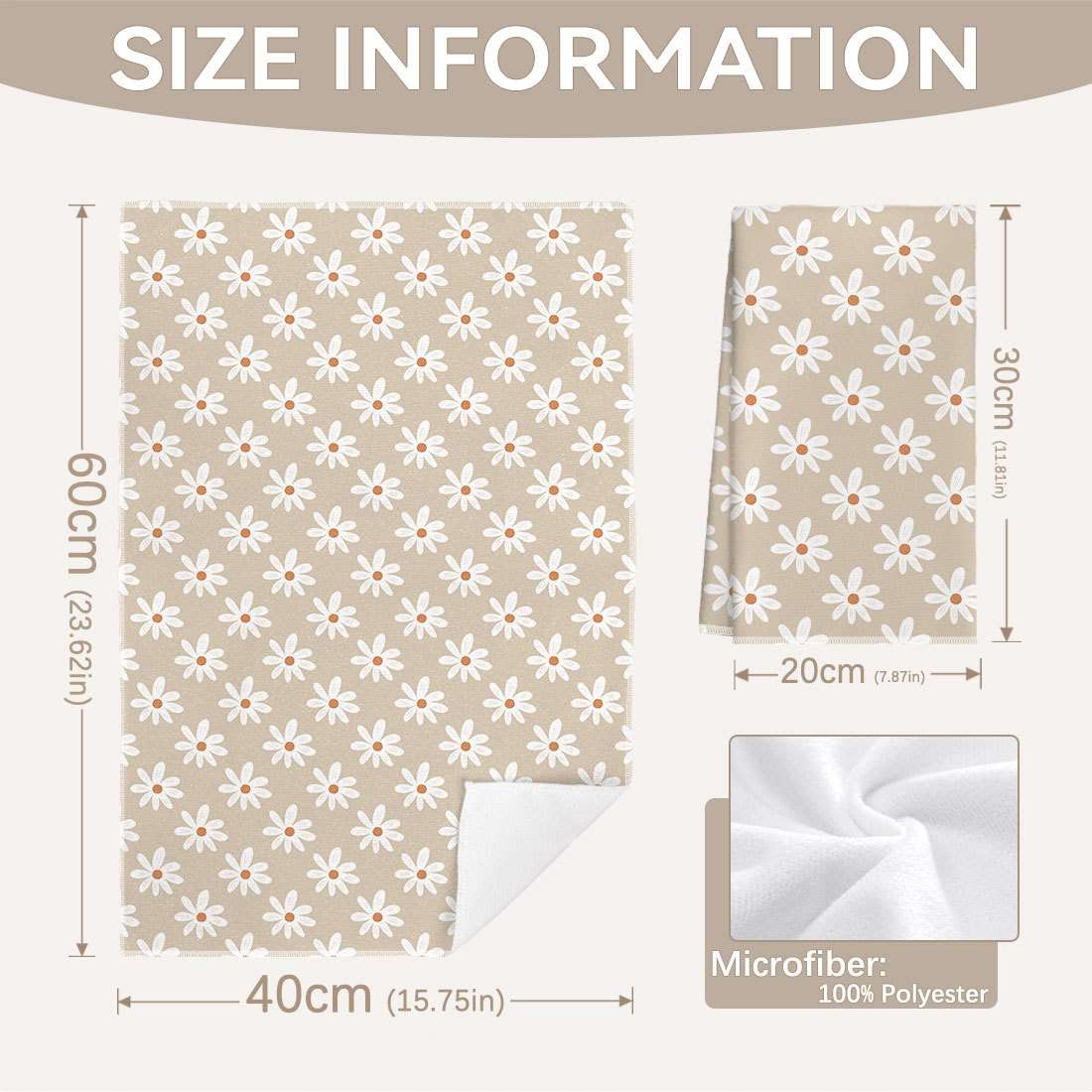 Rag Size 2Pcs 40*60Cm