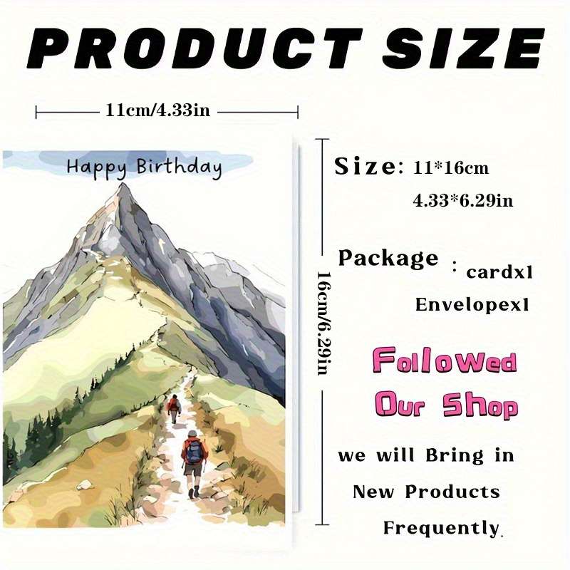 Greeting Cards Color Yellow Envelope Items 2 People Hiking