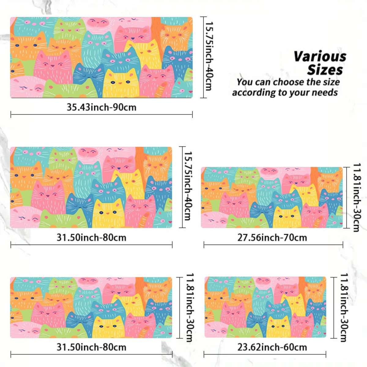 Mouse Pad Size 30X60Cm