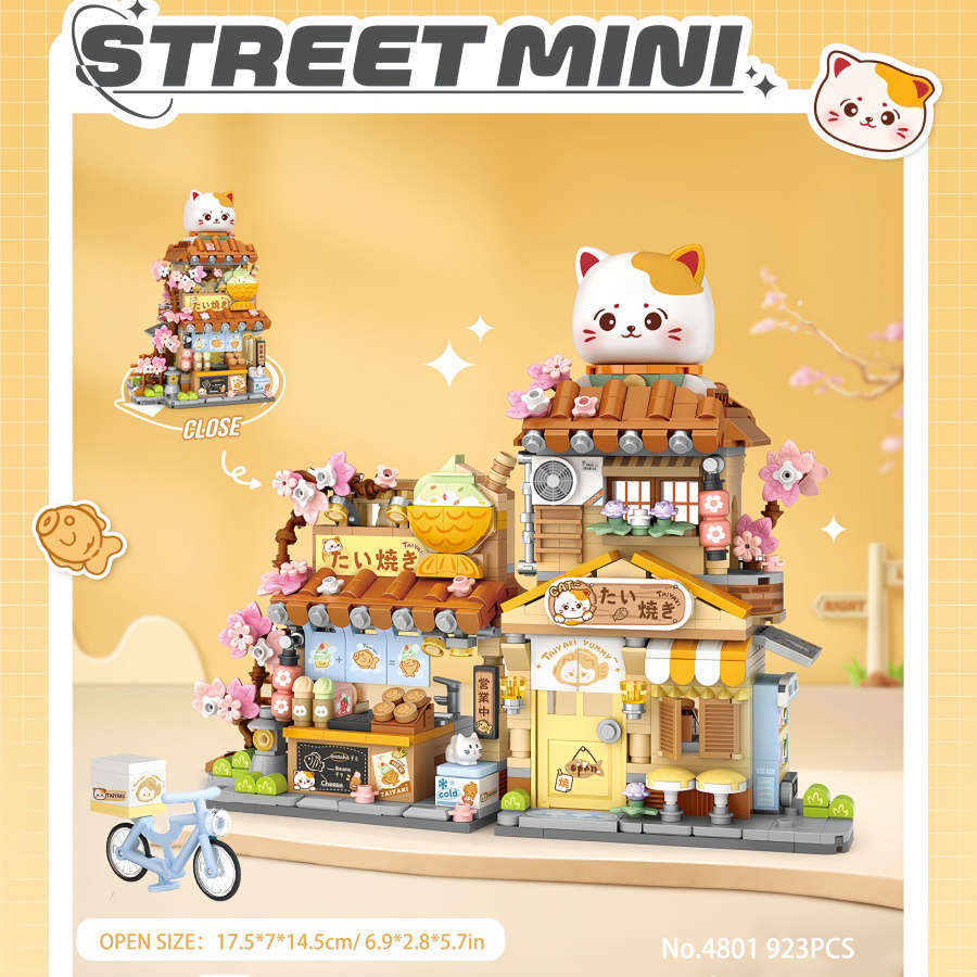 Building Toy Architectural Model Toy Set Style Flowers