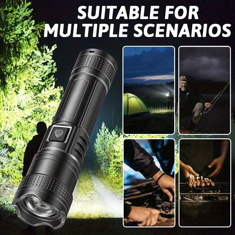 Advanced 1Pc Macrocosm Usb Rechargeable Flashlight Bright Led Daily Reliable