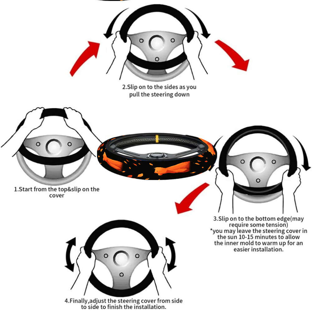 Car Steering Wheel Cover Polyester Quantity