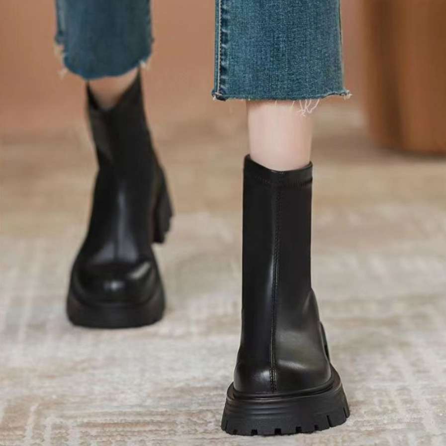 Women S High Heels Color Black Fleece Sizeuk 6
