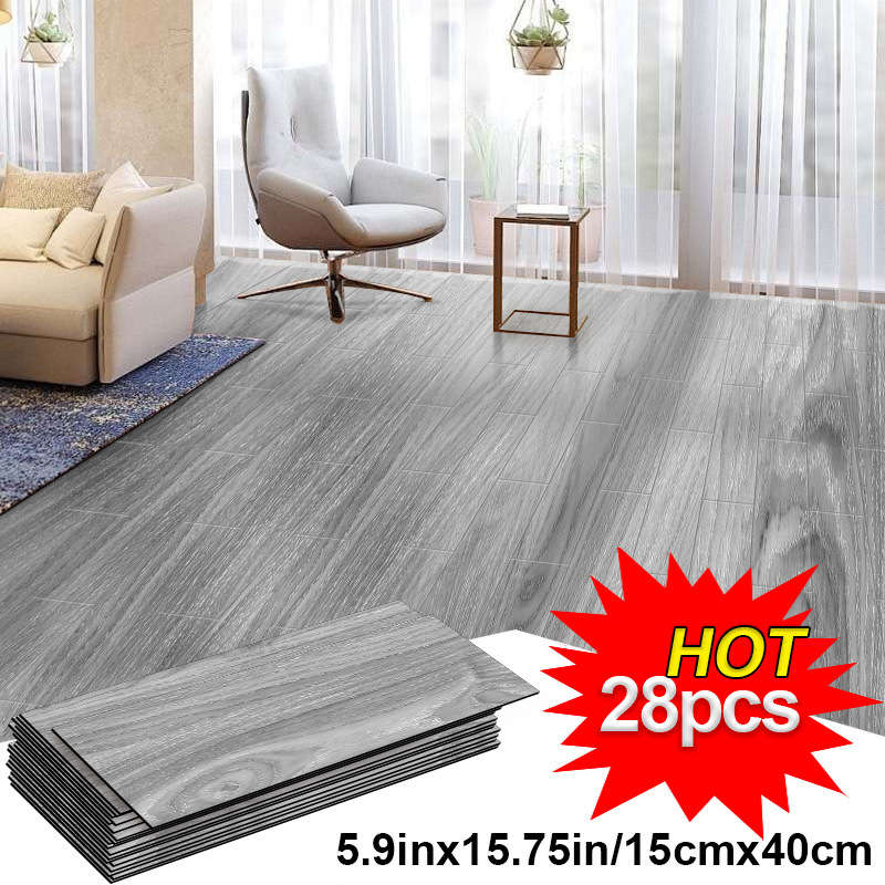 Self Adhesive Floor Stickers Rock Gray 28 Pieces Pack