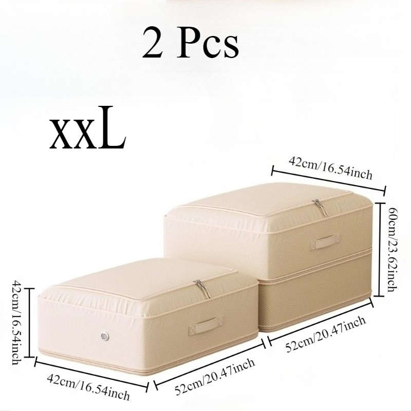 2Pcs Compressible Organizer Totes Garment 2 Pcs Size Diamond Lattice