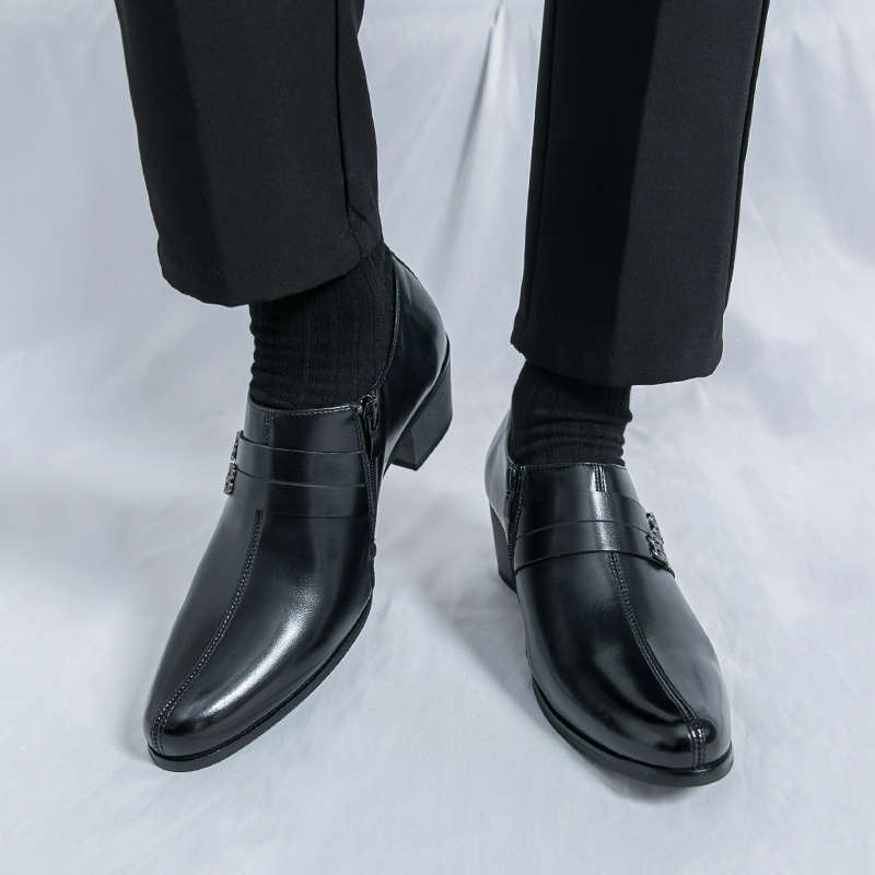 Mens Leather Shoes Color Black Sizeuk 7