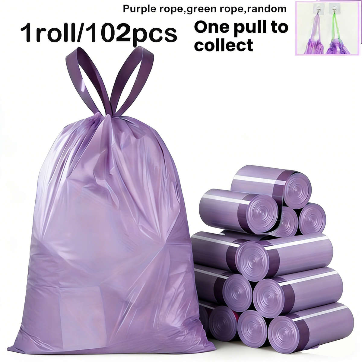 Trash Bag1 Roll 102 Pcs
