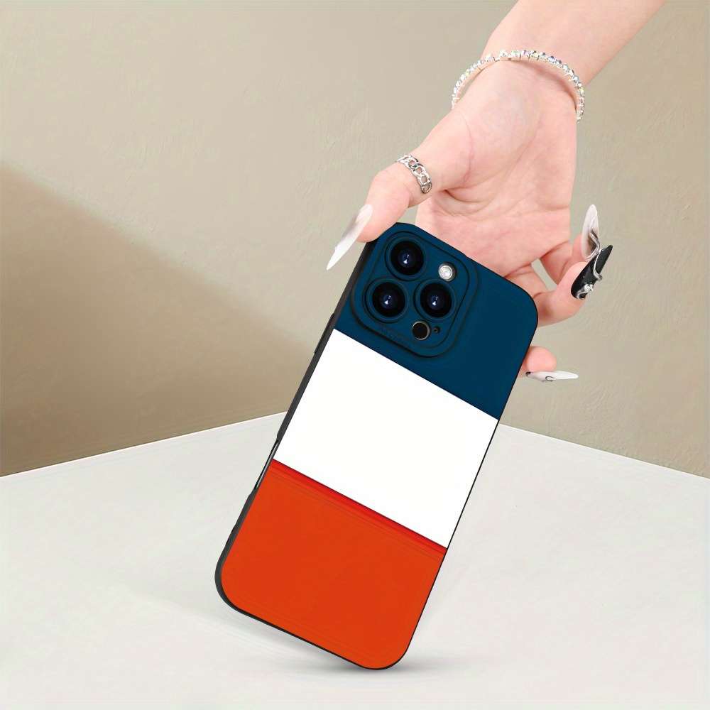 1Pc Black For iPhone 12 Mini Dutch Flag Design Phone Case