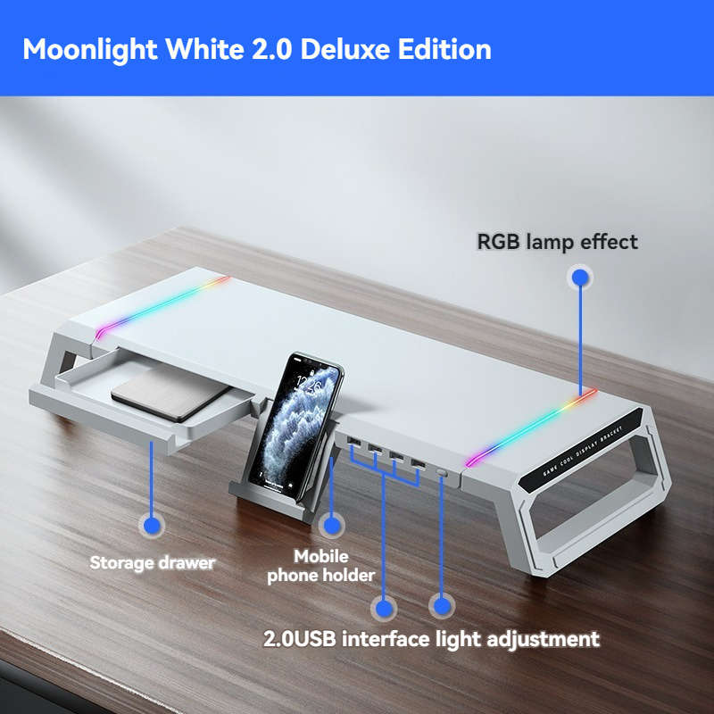 Computer Stand  Color White Model Regular