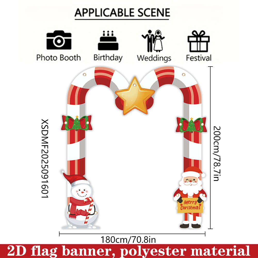 Christmas Decorations Size 180Cmx200Cm 70.8Inx78.7In Material Polyester