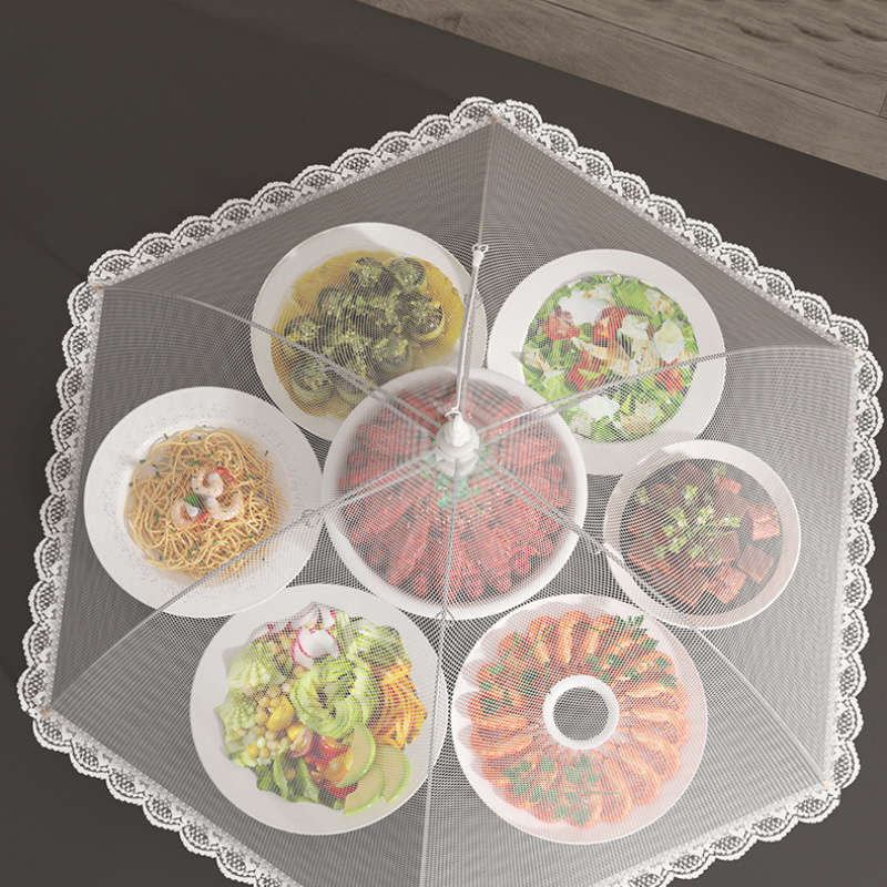 Food Cover Color White  60X40Cm  Rectangular Quantity 3Pcs