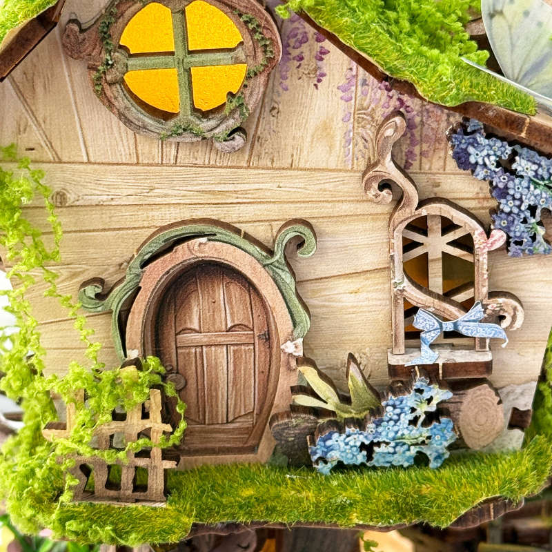 Diy 3D Book House Building Kit 3D Puzzle Set With Miniature Dollhouse
