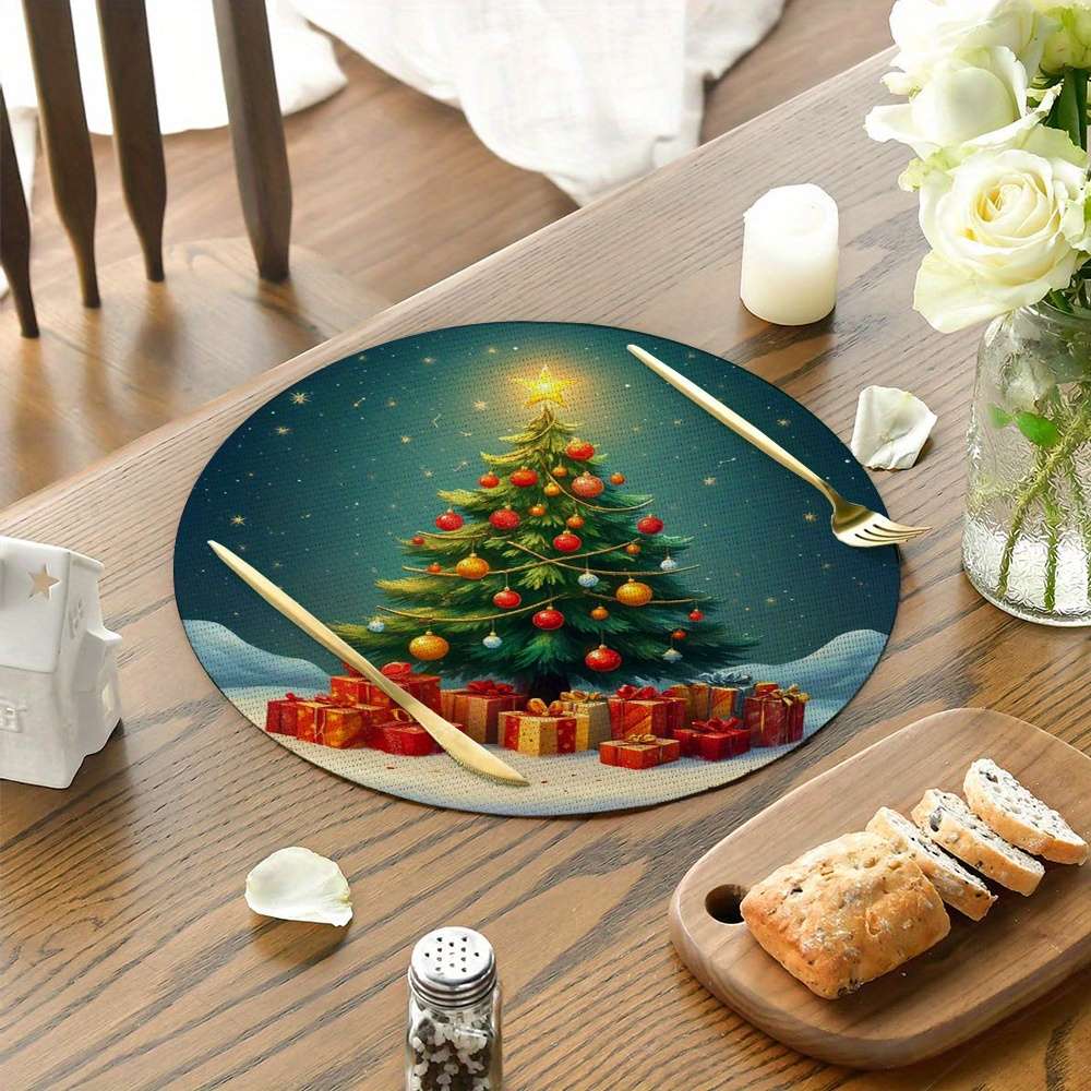 Christmas Tablecloth Items Yx 6Pcs