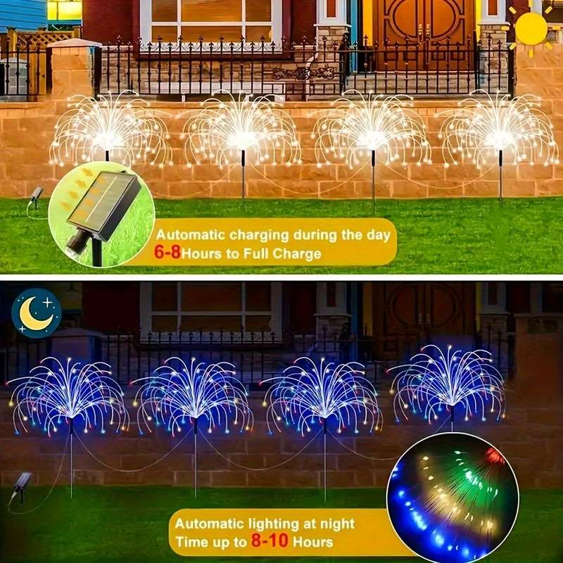 1pc90 Led Modern Pack Pack Aipusi Outdoor String Transform Your Outdoor Garden 8 M