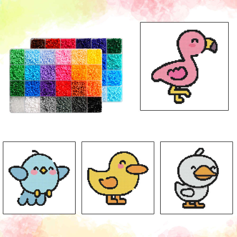 Perler Bead Set 48 Colors Box