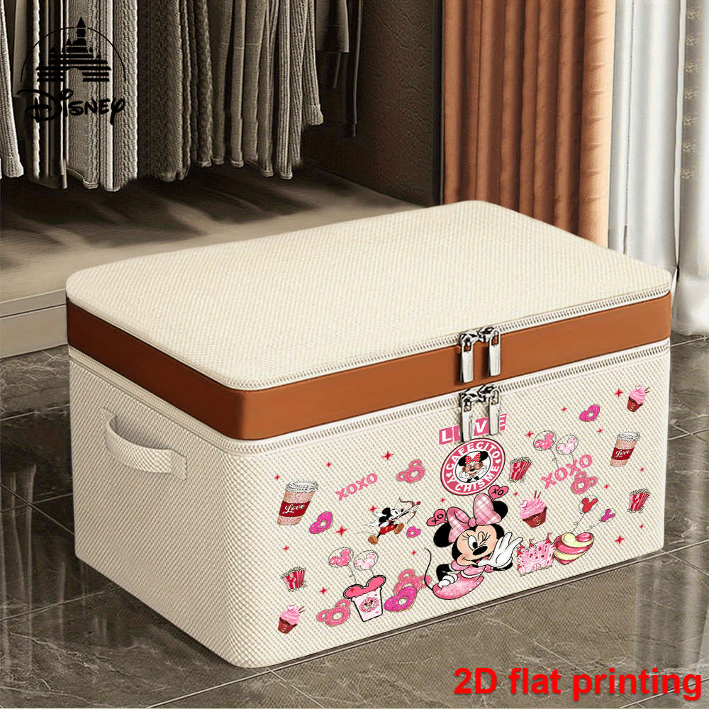 2D Flat-Pprinted Quilted Storage Bag