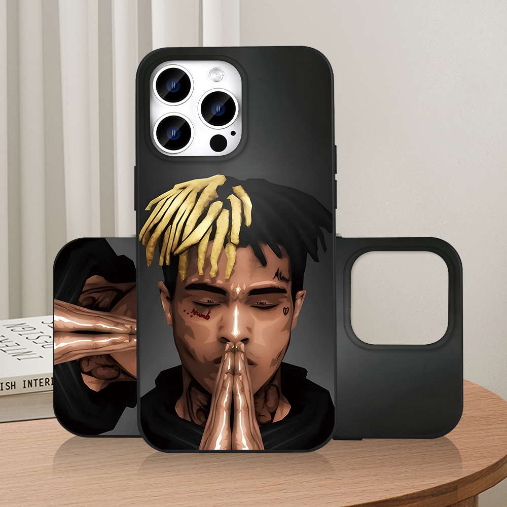 1Pc Black For iPhone 13 Mini Rapper Frosted Phone Case