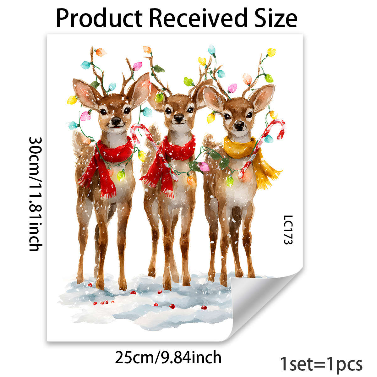 Christmas Decorations   Size 76.2Cmx63.5Cm