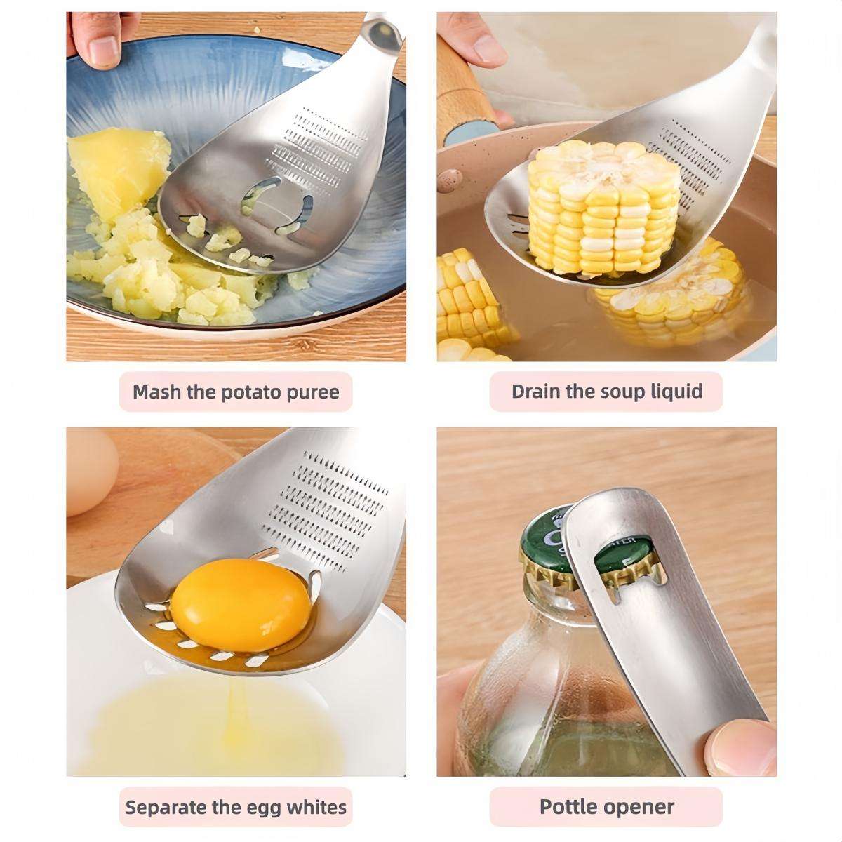 Kitchenware Items Multifunctional Ginger Grinder Strainer