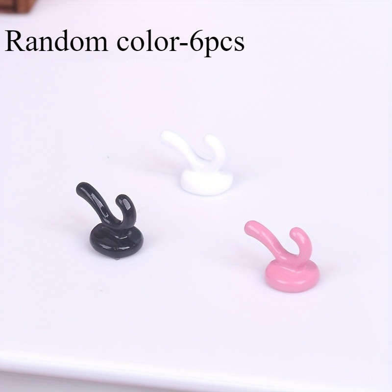 3 Wall Coat Hangers Boho Style Simulation Hangers No Glue color Random Color-6pcs