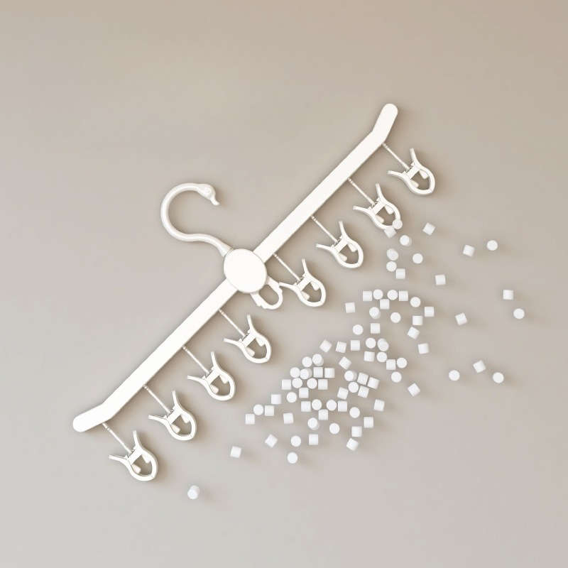 Clothes Rack White Quantity 2Pcs