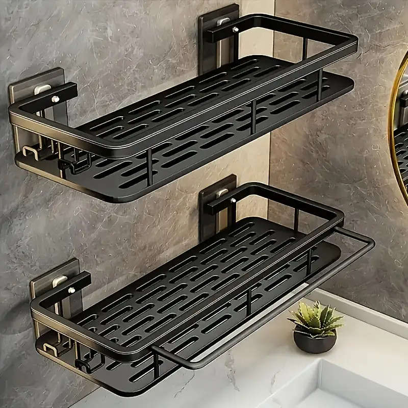 Bathroom Storage Rack Color Black Upgrade Quantity2Pcs