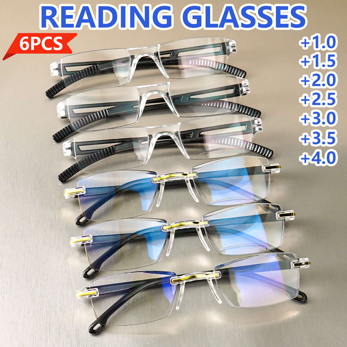 Mens Glasses Model Qty:6 Size  Add 2.5
