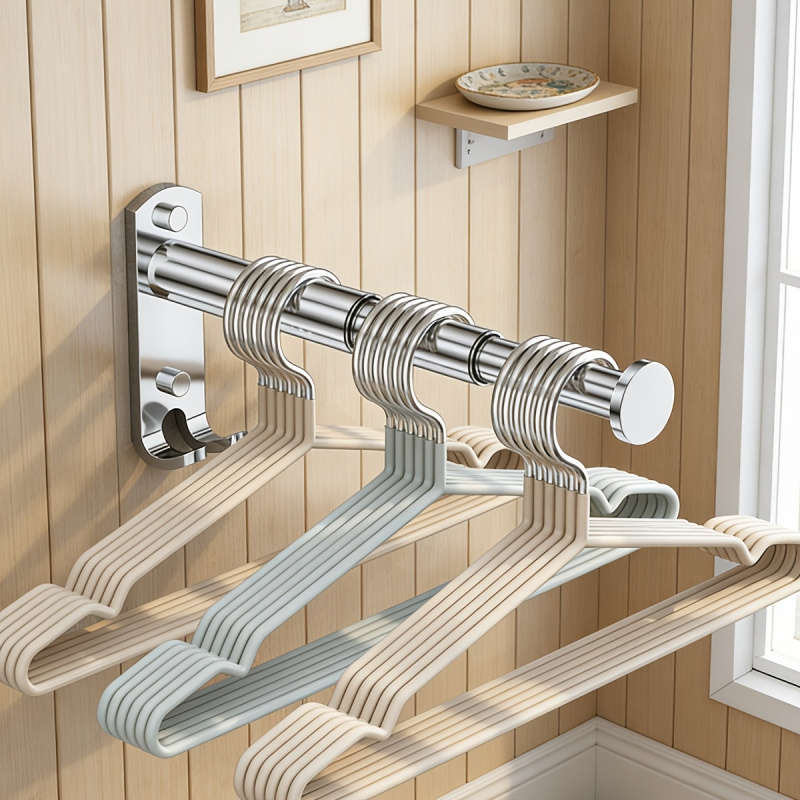 Clothes Rack Silvery Quantity 2Pcs