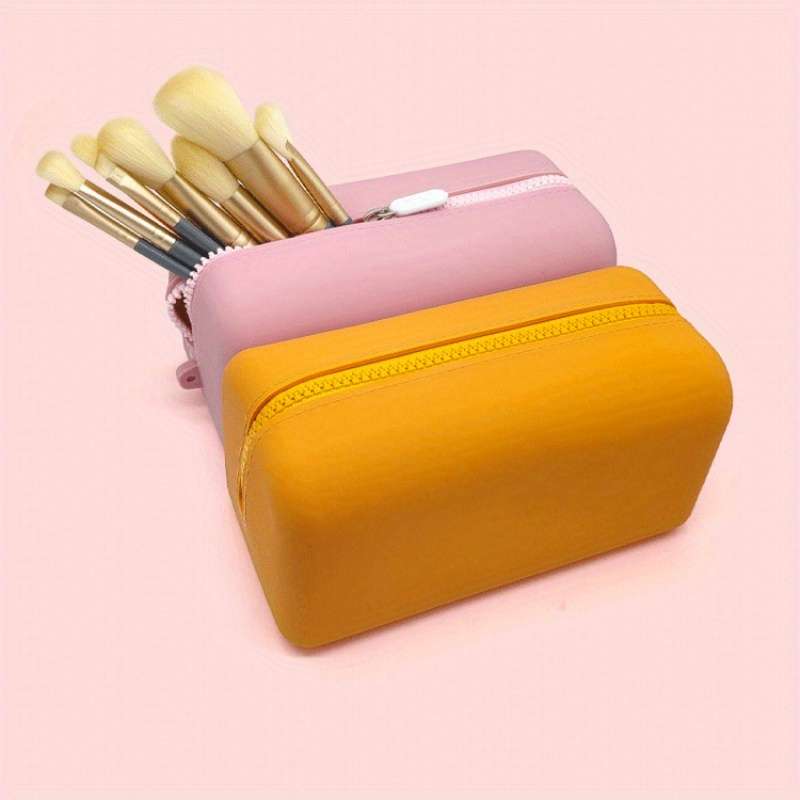 Silicone Zipper Storage Bag  Orange