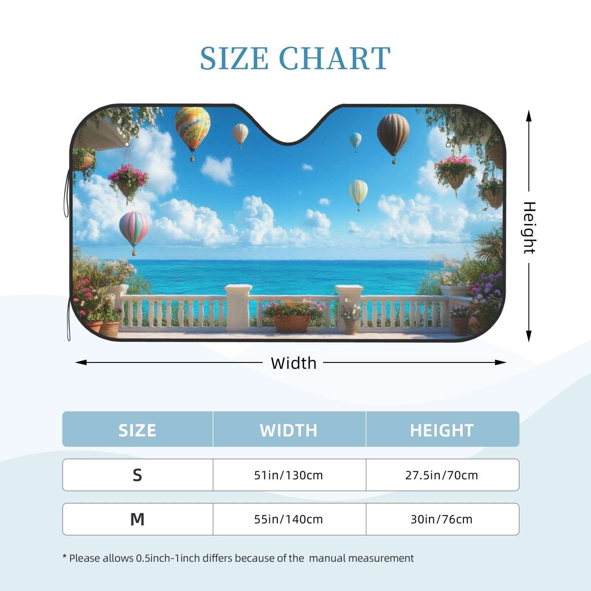 Car Sun Shades Color White Size M