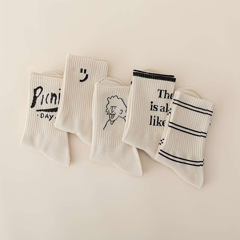 Women S Socks Color 5 Pairs To Mix And Match Size Onesize