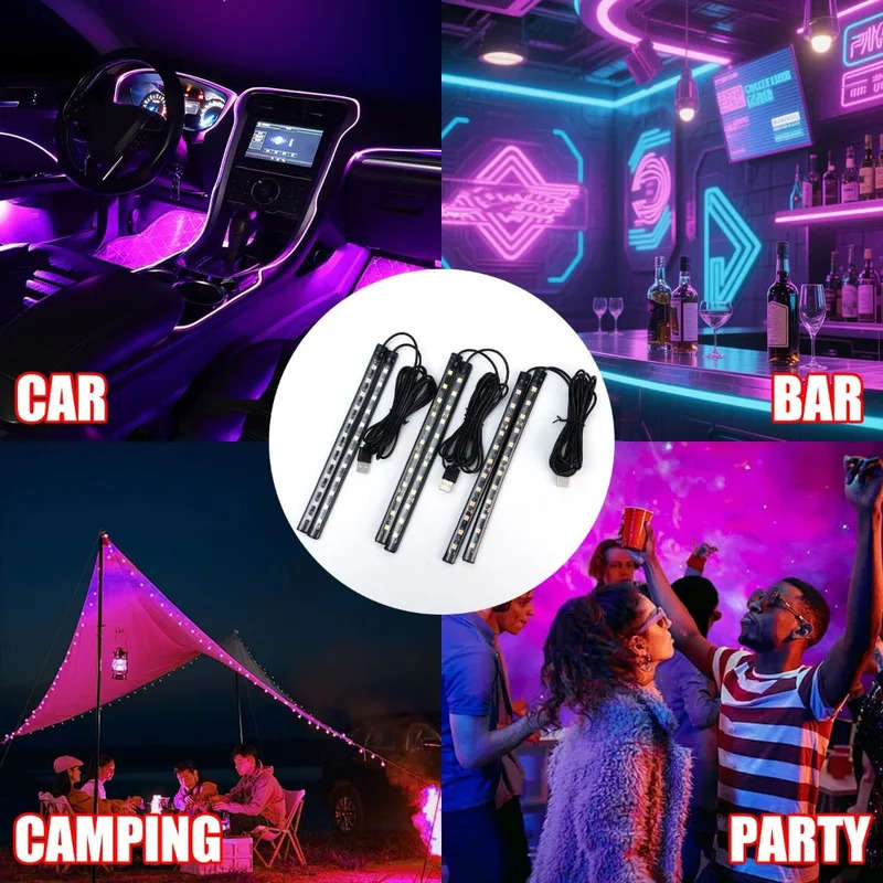 Car Lights Color Red Light Usb Quantity 2Pcs